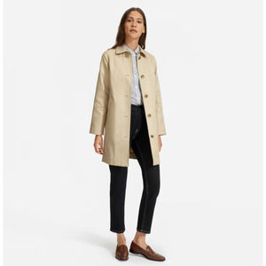Everlane Womens The Mac Coat Raincoat Size 0 Khaki Tan